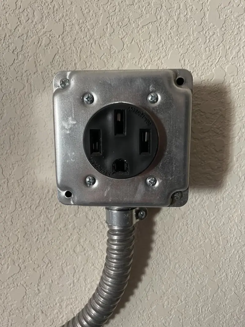 NEMA 14-50 outlet installed for Smart Home Electrical in Muhlenberg